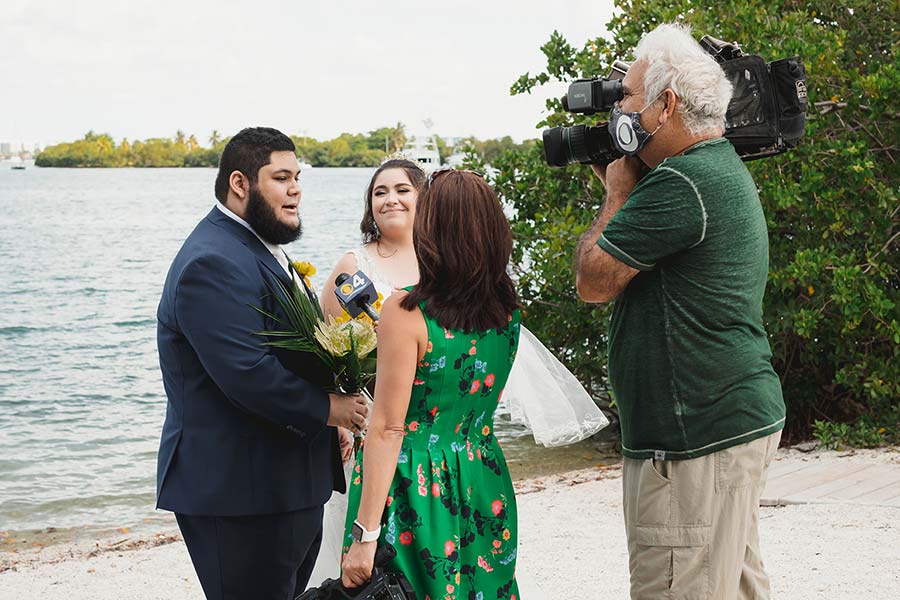 camera shooting of couple