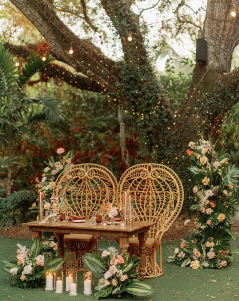 wedding dining table