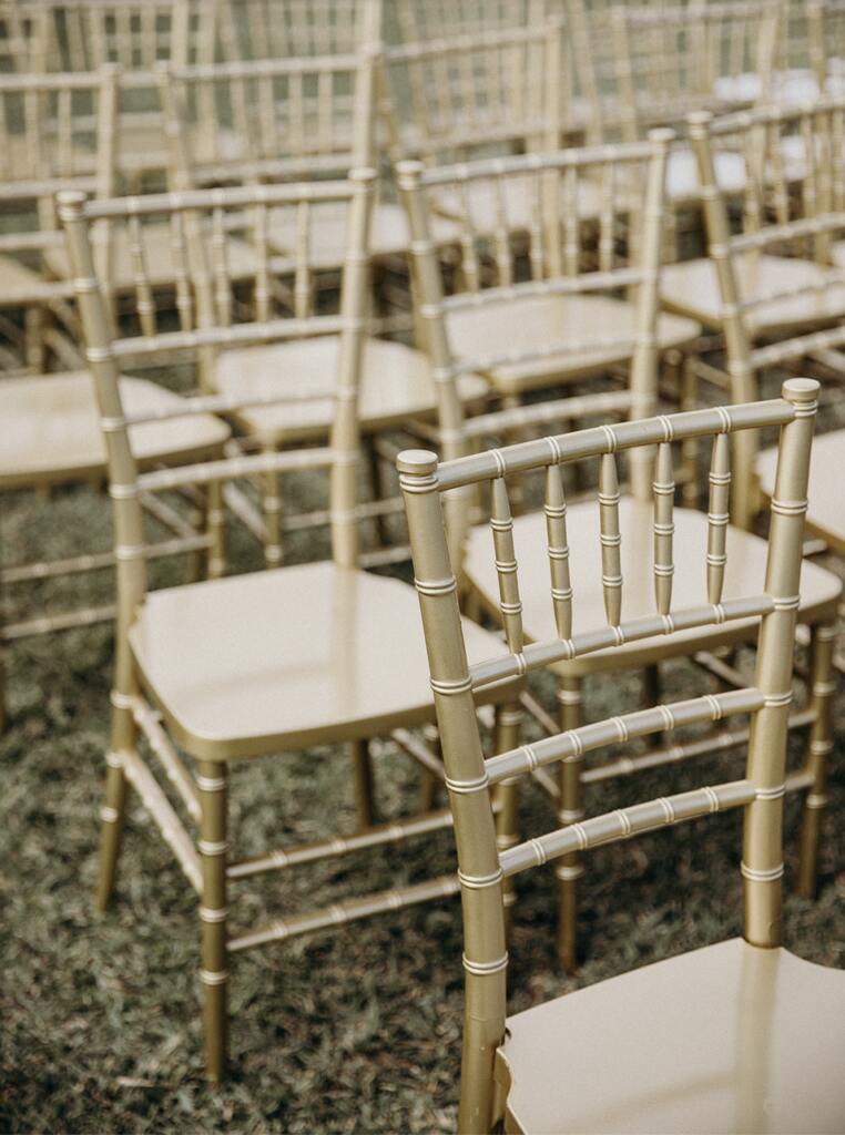 gold chairs