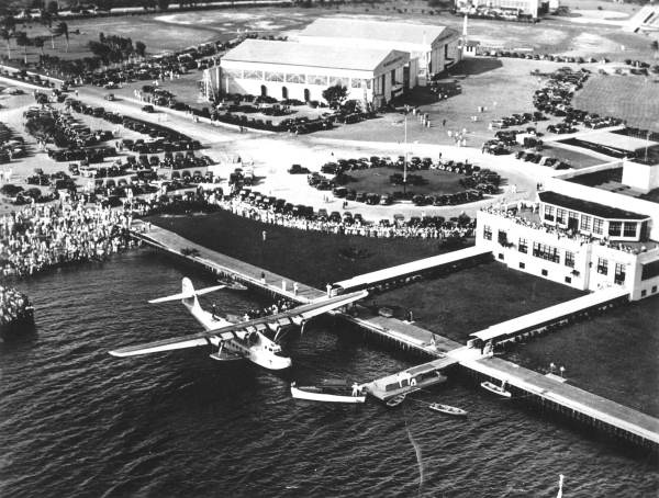 plane is parked on the dock yard